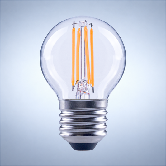 LED лампа G45 (шар шаклида), 4Вт, 470Лм, E27, Шаффоф