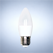 LED лампа C37 (шам шаклида), 6Вт, 520Лм, E27 (ECOLITE), 6000K (совуқ оқ)
