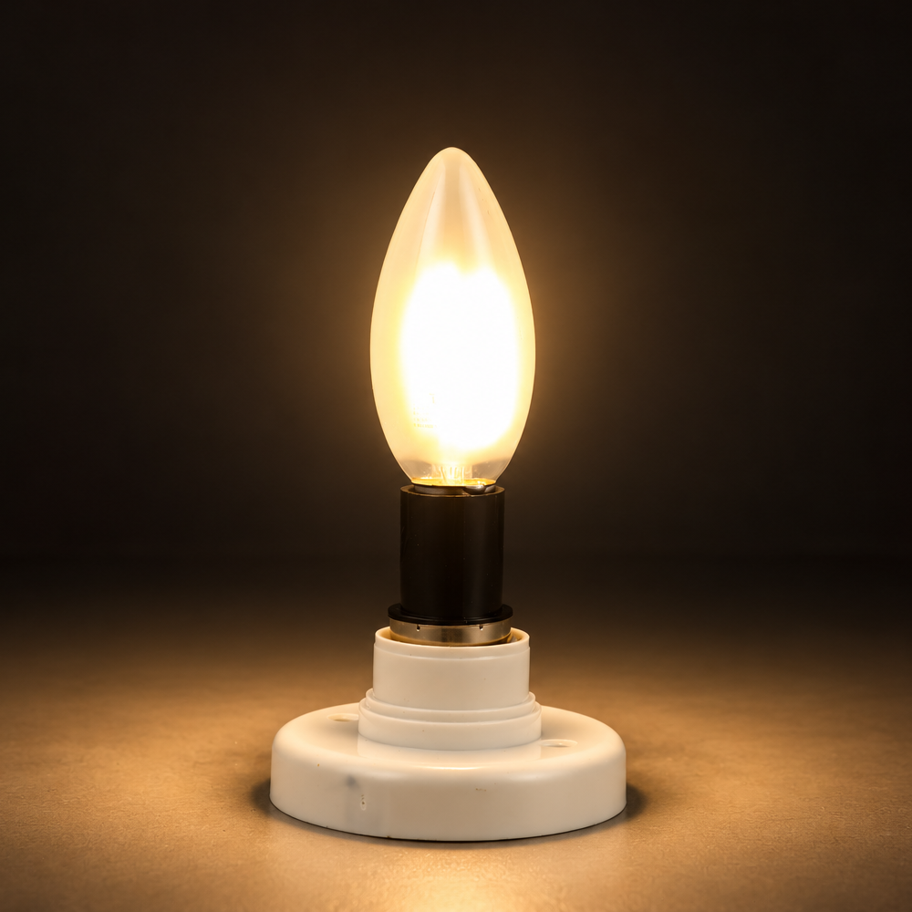 LED лампа Филамент шам, 4 Вт, E14, Матовий (фростед)
