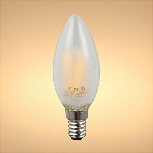LED лампа Filament шам, 4Вт, E14, Матовая (frosted)