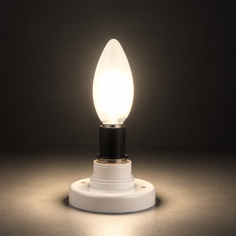 LED лампа Филамент шам, 4 Вт, E14, Матовий (фростед)