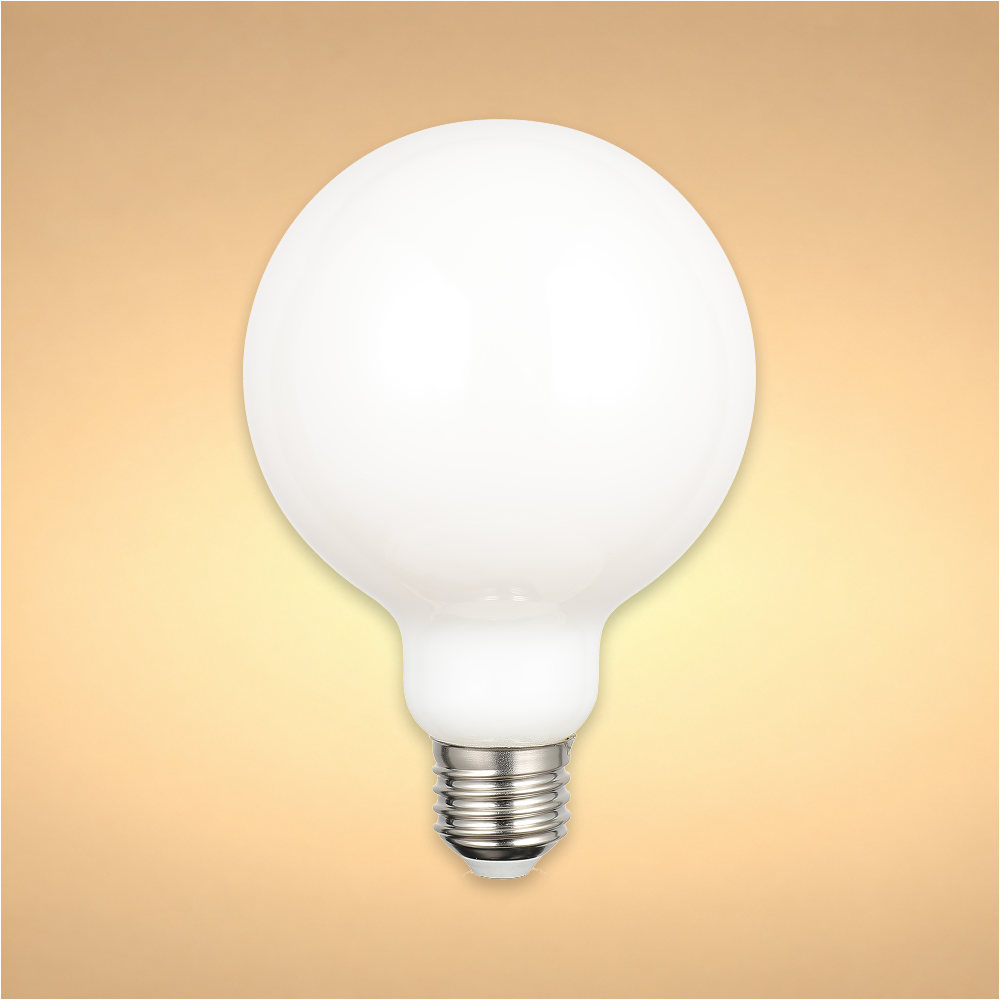 LED лампа G80 (шар шаклида), 12Vt, 1350Lm, E27, Сутранг (милкй)