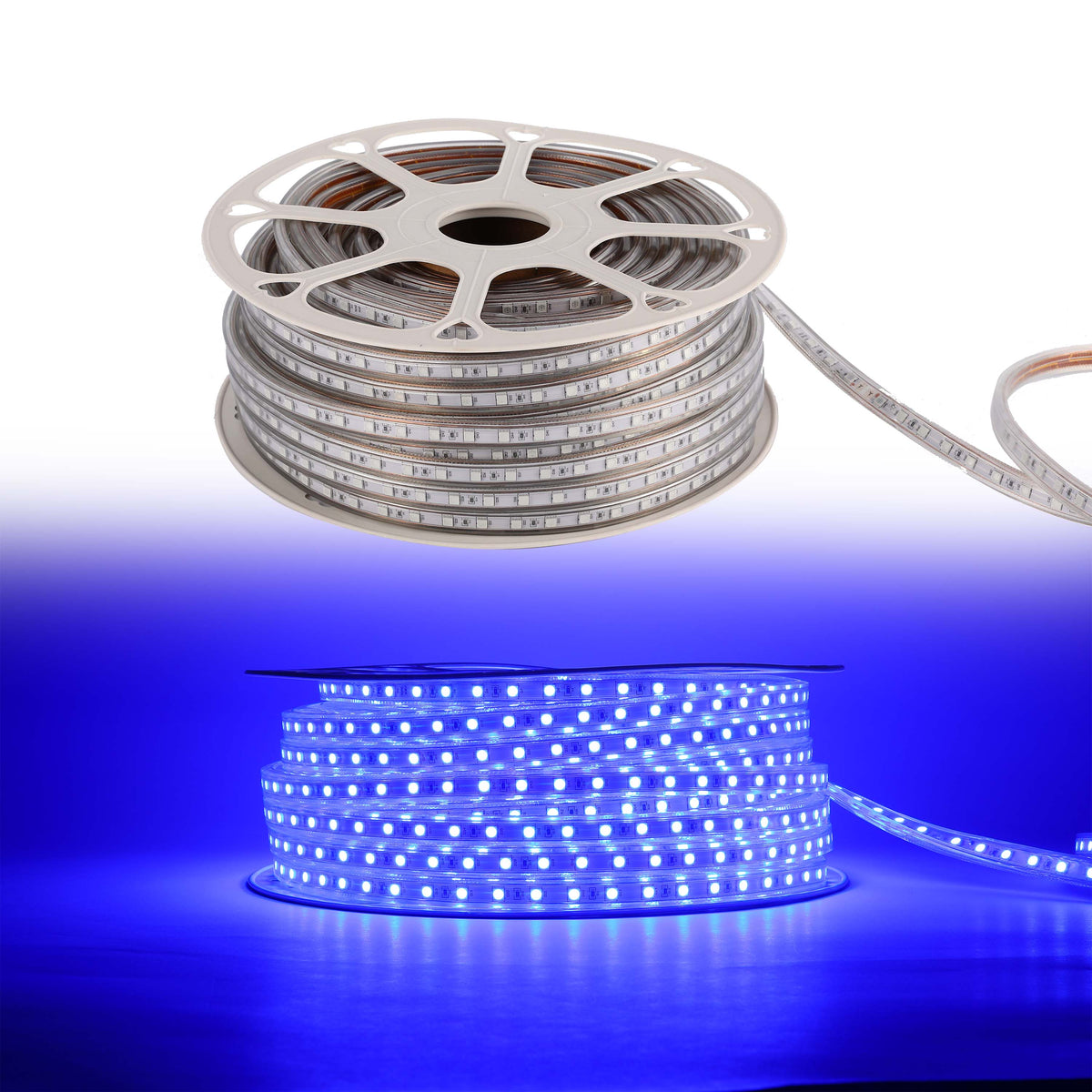 LED лента 5050-60L 8W 220V кўк (HAIGER) 50м