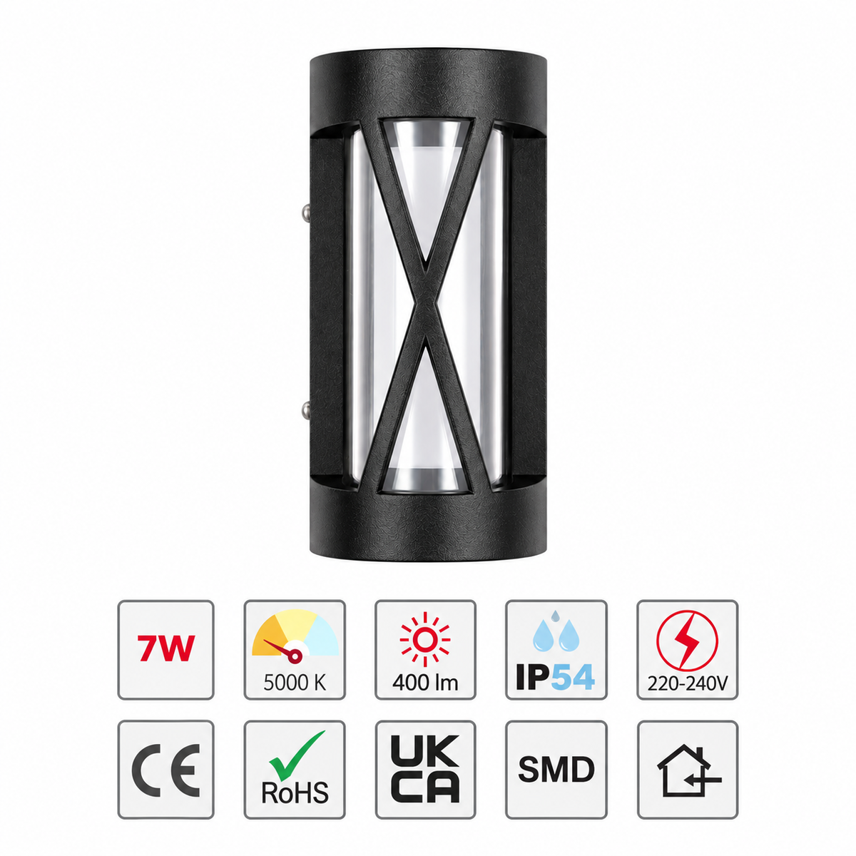 Чироқ SMD 9001A 12W ҚОРА 3000K (TEKLED)