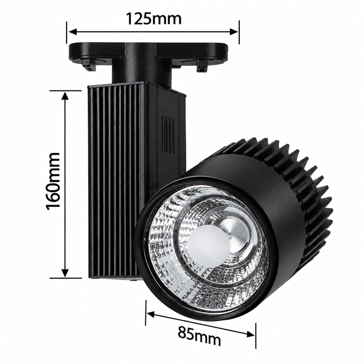 LN-044 LED трек ёритгичи 30 Вт, қора