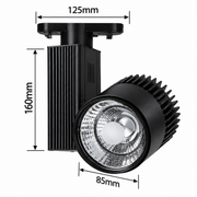 LN-044 LED трек ёритгичи 30 Вт, қора