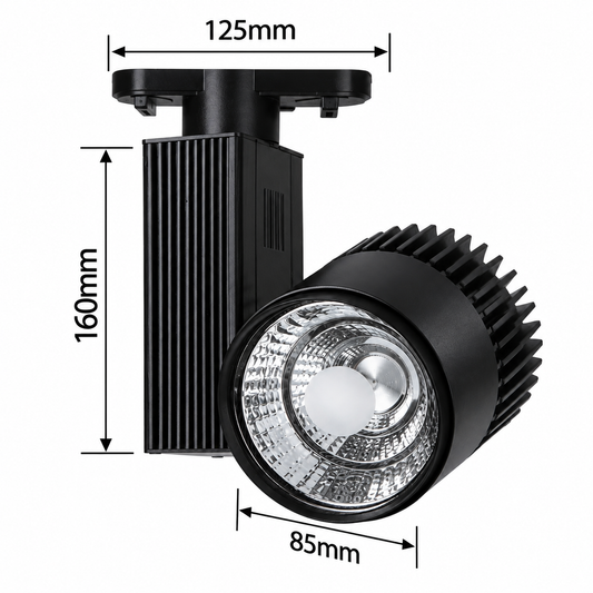 LN-044 LED трек ёритгичи 30 Вт, қора