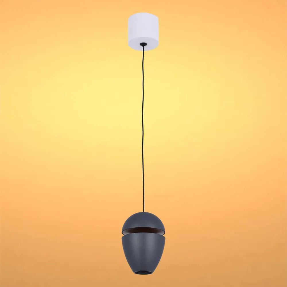 Pendant Downlight TEKLED Acorn LED Pendant Downlight with Cove Lighting Effect 10W Warm White-Dark Grey-150-19076