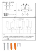 User manual for American Fluted Glass Chandelier Ceiling Light-159-18228