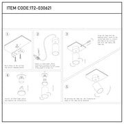 User manual for Antique Brass GU10 Spotlight Bar-172-030621