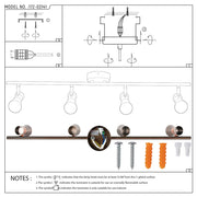 User manual for Antique Bronze & Copper Adjustable Track Spotlights-172-03141