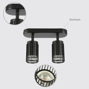 Details of the Aria Cage-Bar Adjustable GU10 Spotlight-172-03155