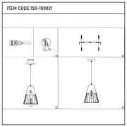 User manual for Aurelia Black & Gold Cage Pendant Light-150-180821