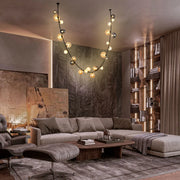 Chandelier TEKLED Black Chandelier 68126-D Colorful Glass 25xG9(TEKLED)-159-18294--159-18294