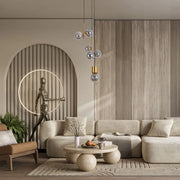 Chandelier TEKLED Bronze Chandelier 66804A Smoke Glass 6xG9(TEKLED)-159-18280--159-18280