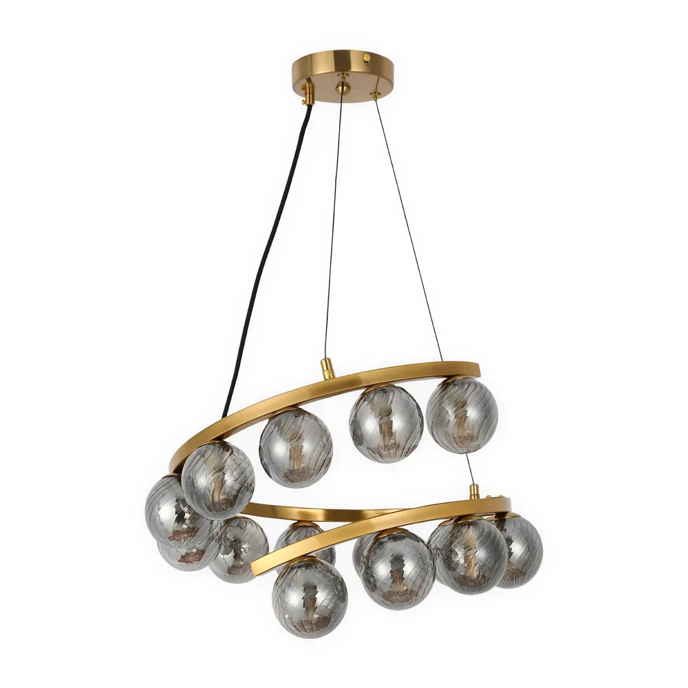 Chandelier TEKLED Bronze Chandelier 67003-400 Smoke Glass 15xG9(TEKLED)-159-18274--159-18274