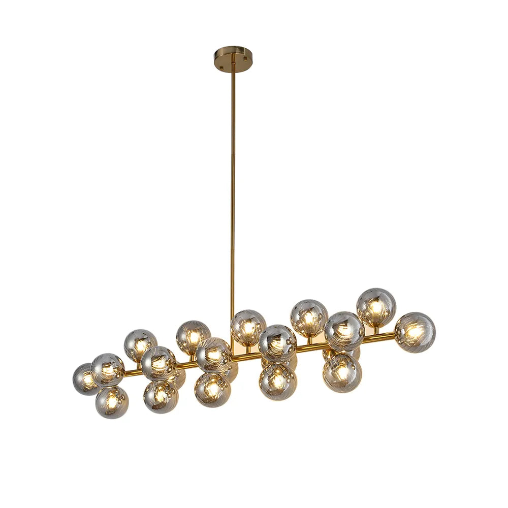 Chandelier TEKLED Bronze Chandelier 67016-21B Smoke Glass 21xG9(TEKLED)-159-18256--159-18256