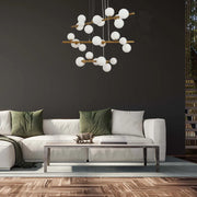 Chandelier TEKLED Bronze Chandelier 67029-24 Milky Glass 24xG9(TEKLED)-159-18270--159-18270