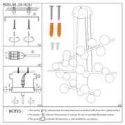 User manual for Bronze Chandelier 67029-24 Milky Glass 24xG9(TEKLED)-159-18270-159-18270