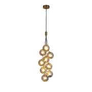 Chandelier TEKLED Bronze Chandelier 67068-9 Smoke Glass 9xG9(TEKLED)-159-18262--159-18262