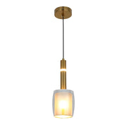Chandelier TEKLED Chandelier 66898-1A Smoke Glass 1xE27+LED 3000K(TEKLED)-159-18310--159-18310