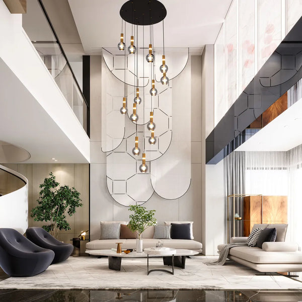 Chandelier TEKLED Chandelier 67023-13 Smoke Glass 13xG9+LED 3000K(TEKLED)-159-18268--159-18268