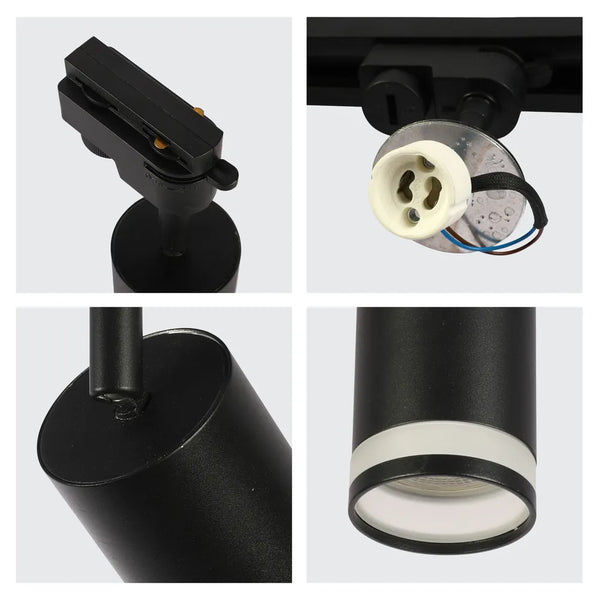 Close shot of the Circular Glow GU10 Track Light Fixture-173-03002