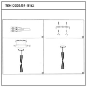 User manual for Crystal LED Pendant Lamp Antique Brass 9W 3CCT (TEKLED) -159-18162-159-18162