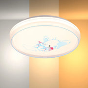 LED Flush Ceiling Light TEKLED Elephant LED Flush Ceiling Light Blue D400 6000K/4000K/3000K 27Wx2(TEKLED)--165-16031
