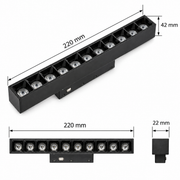 Чироқ LED Magnetic MAG-02 12W 48V 3000K ҚОРА ТРЕК (TEKLED)