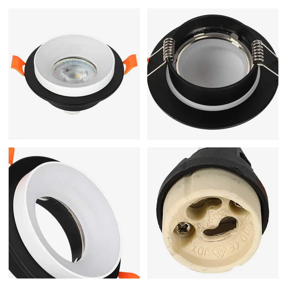 Details of the Glare Guard Fixed Recessed GU10 Downlight-143-03430