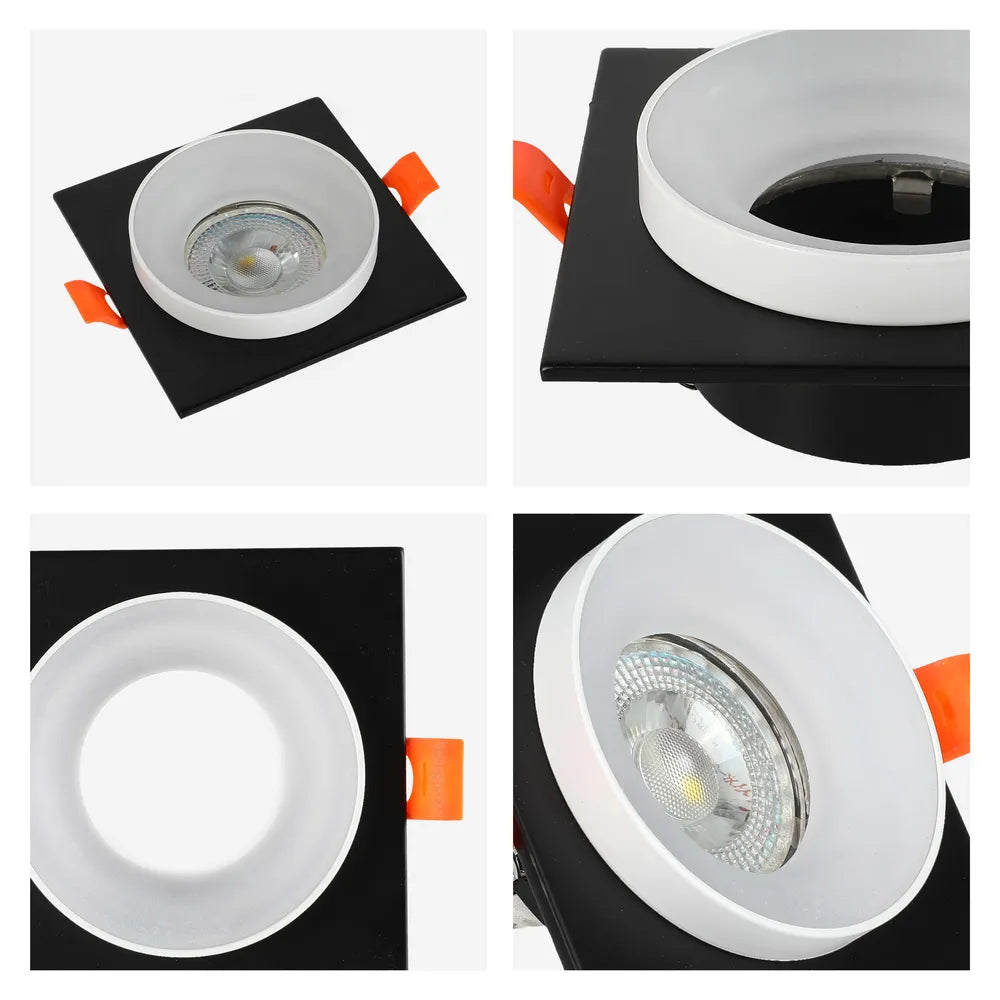 Details of the Glare Guard Fixed Recessed GU10 Downlight-143-03432