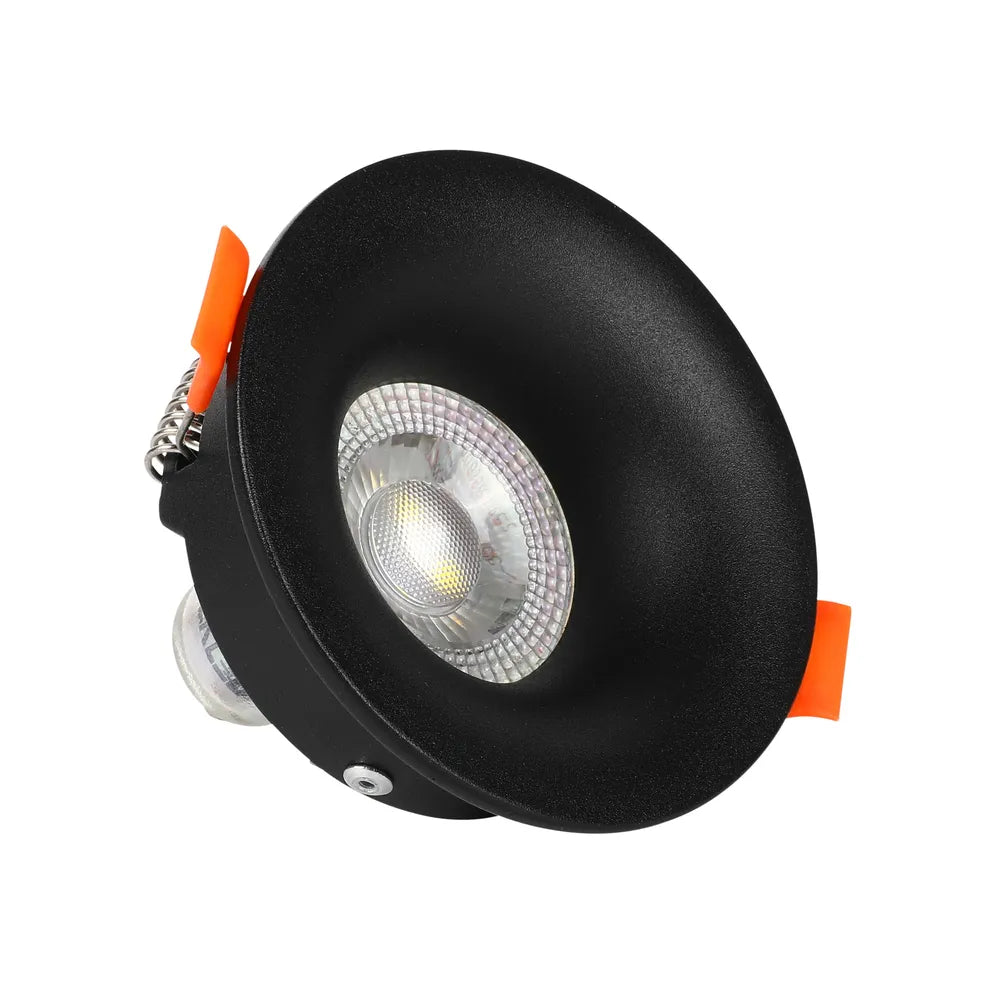 GU10 Downlight Fixture TEKLED Halo Low-Glare Fixed Recessed GU10 Downlight-Black-143-03992