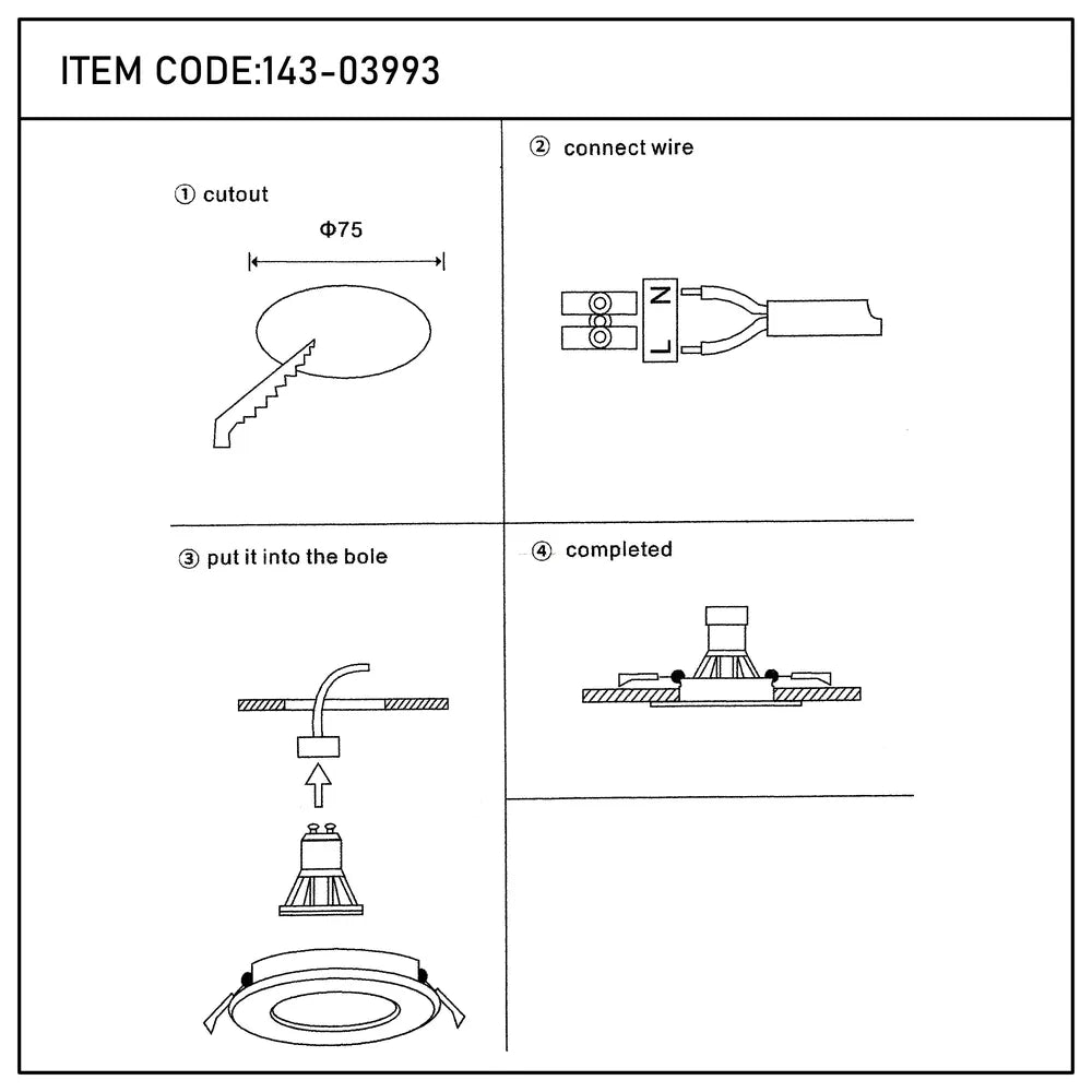 User manual for Halo Low-Glare Fixed Recessed GU10 Downlight-143-03993