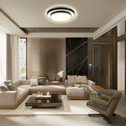 LED Flush Ceiling Light TEKLED LED Ceiling Lamp Black D500 6000K/4000K/3000K 42Wx2(TEKLED)--165-16001