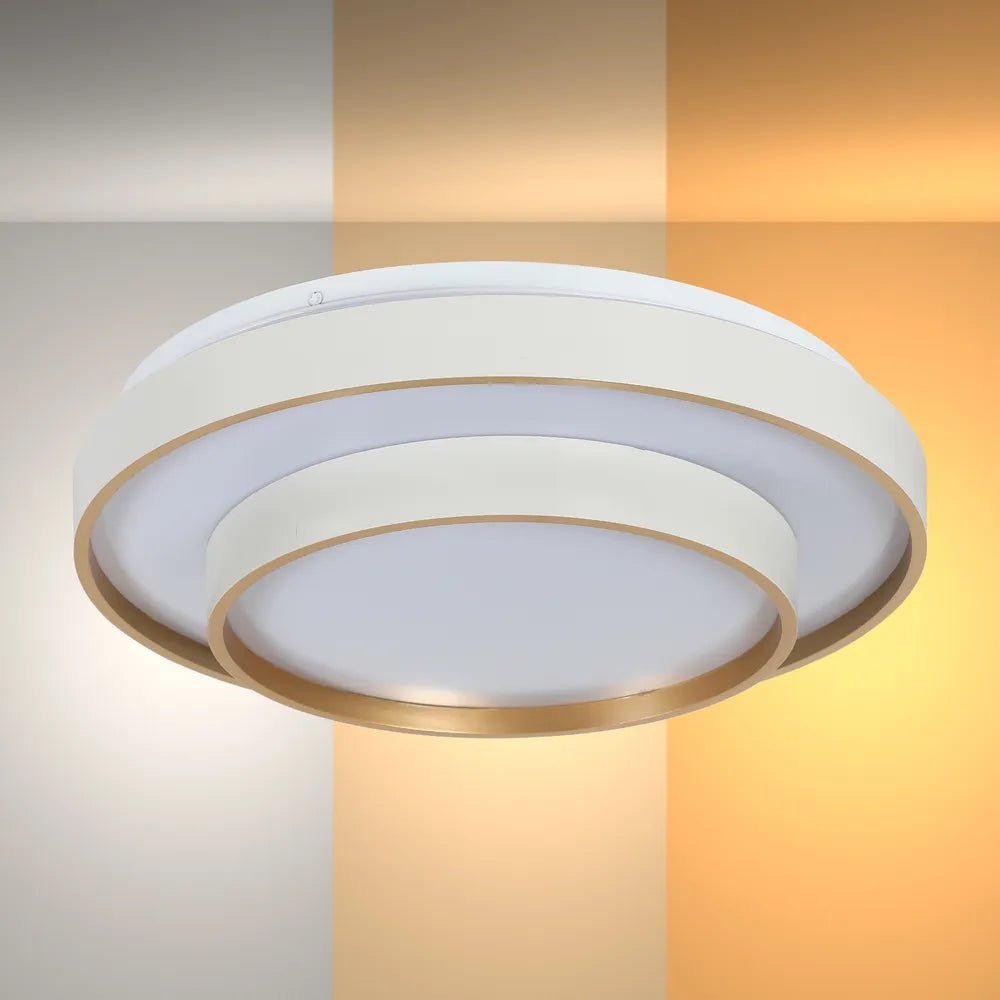 LED Flush Ceiling Light TEKLED LED Ceiling Lamp White D400 6000K/4000K/3000K 27Wx2(TEKLED) 165-16000--165-16000