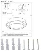 User manual for LED Ceiling Lamp White D400 6000K/4000K/3000K 27Wx2(TEKLED) 165-16000-165-16000