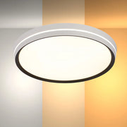 LED Flush Ceiling Light TEKLED LED Flush Ceiling Light Black D500 6000K/4000K/3000K 42Wx2(TEKLED)--165-16027