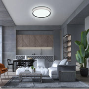 LED Flush Ceiling Light TEKLED LED Flush Ceiling Light Black D500 6000K/4000K/3000K 42Wx2(TEKLED)--165-16027