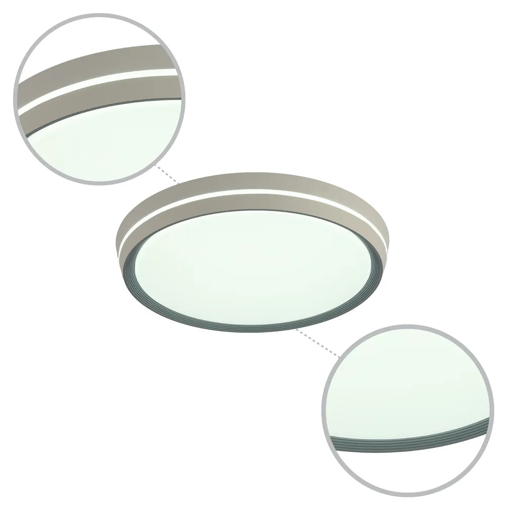 Details of the LED Flush Ceiling Light Blue D400 6000K/4000K/3000K 27Wx2(TEKLED)-165-16024