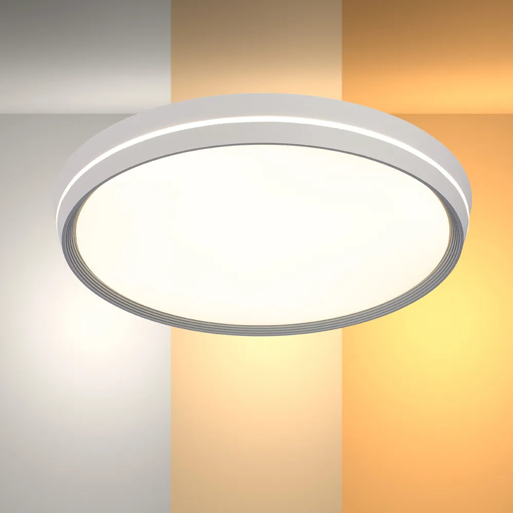 LED Flush Ceiling Light TEKLED LED Flush Ceiling Light Blue D500 6000K/4000K/3000K 42Wx2(TEKLED)--165-16025