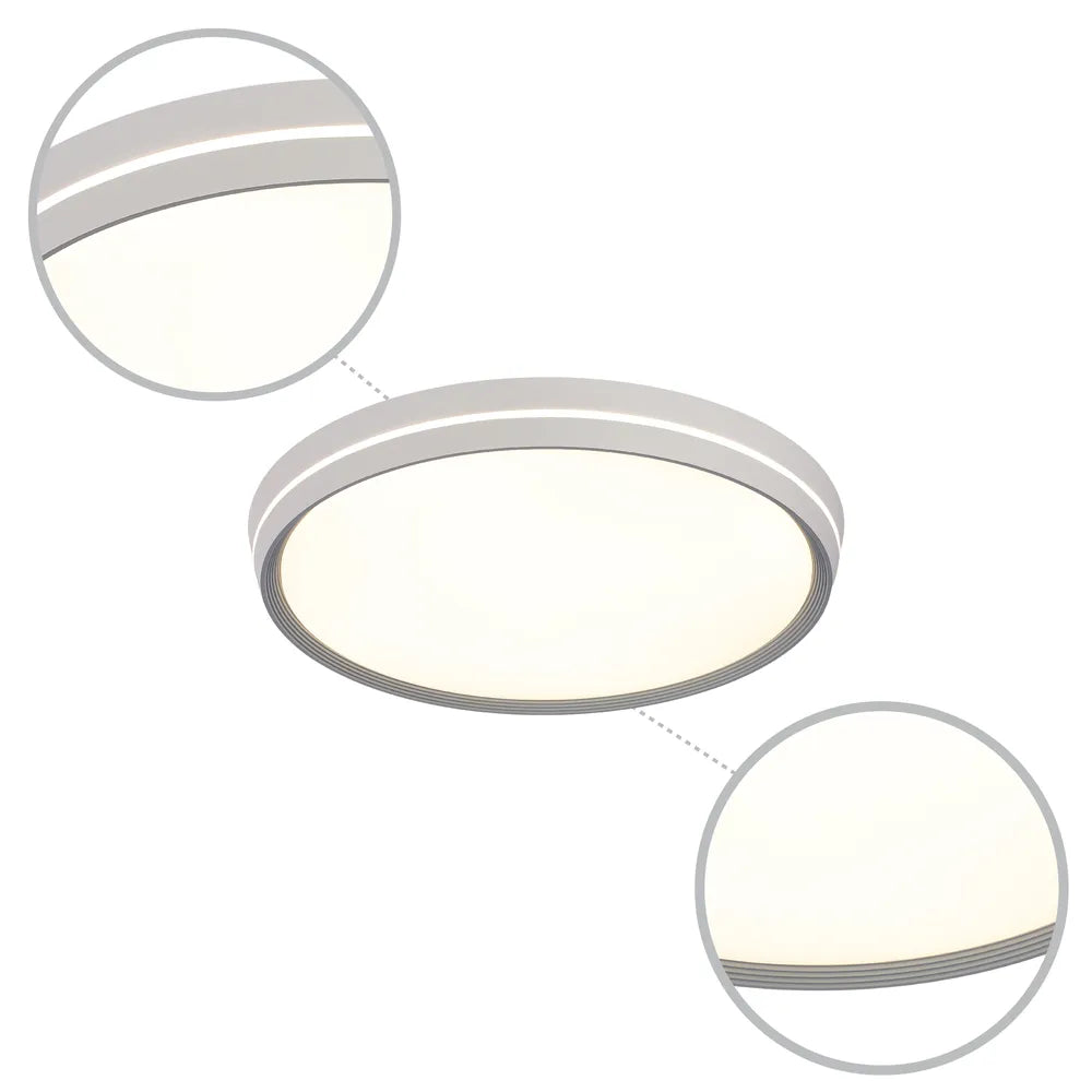 Details of the LED Flush Ceiling Light Blue D500 6000K/4000K/3000K 42Wx2(TEKLED)-165-16025