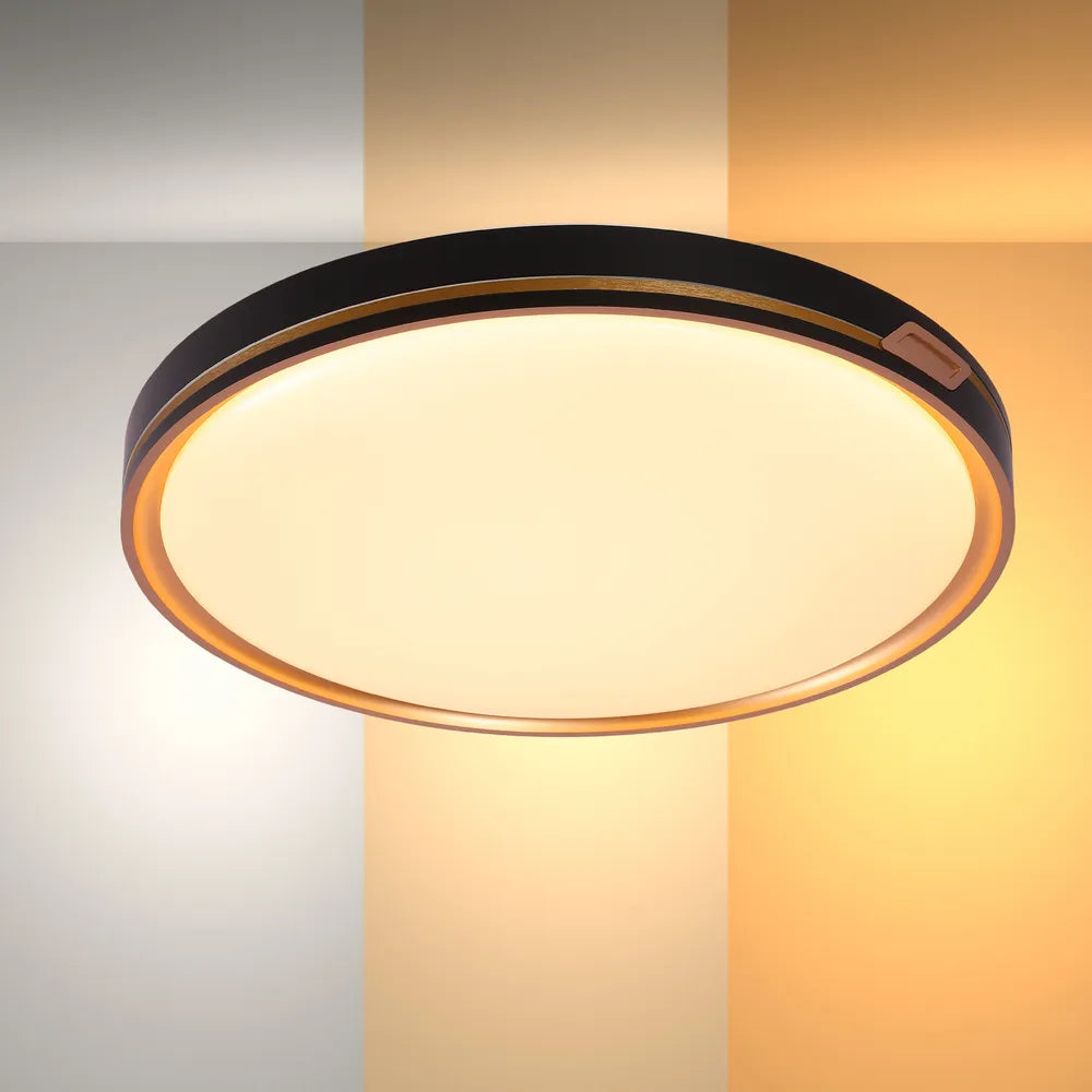 LED Flush Ceiling Light TEKLED LED Flush Ceiling Light Copper D500 6000K/4000K/3000K 42Wx2(TEKLED)--165-16034