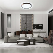 LED Flush Ceiling Light TEKLED LED Flush Ceiling Light D500 Black 6000K/4000K/3000K 42Wx2(TEKLED)--165-16033