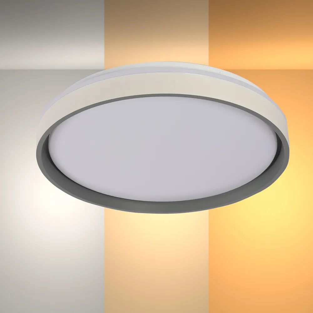 LED Flush Ceiling Light TEKLED LED Flush Ceiling Light D500 Blue 6000K/4000K/3000K 42Wx2(TEKLED)--165-16040