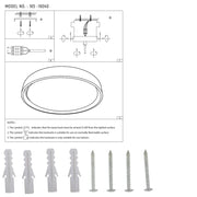 User manual for LED Flush Ceiling Light D500 Blue 6000K/4000K/3000K 42Wx2(TEKLED)-165-16040