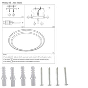 User manual for LED Flush Ceiling Light Gold D500 6000K/4000K/3000K 42Wx2(TEKLED)-165-16036