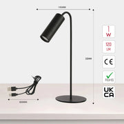 Клипсаторная LED лампа Magna Lume, идеальна для рабочего стола в современном офисе, обладает функциональным дизайном и эффективным освещением.