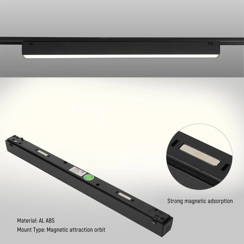 Details of the LED Linear Magnetic Track Light 18W 48V Black 4000K(TEKLED)-169-03112-169-03112