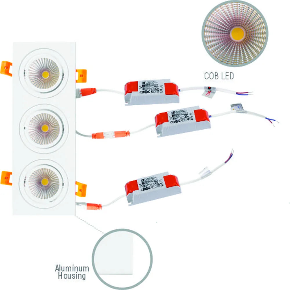 Details of the  LED OC001C 3х5W 4500K WHITE -165-153233-165-153233